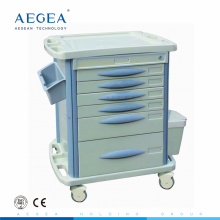 AG-MT003B3 6-drawer abs medicine medical cart with drawer